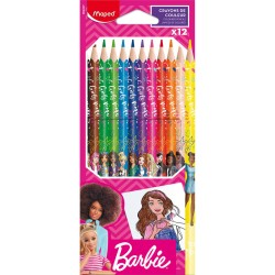 KREDKI MAPED BARBIE 12 SZT