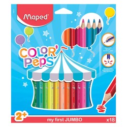 KREDKI MAPED JUMBO COLORPEPS EARLY AGE TRÓJKĄTNE 18 SZT