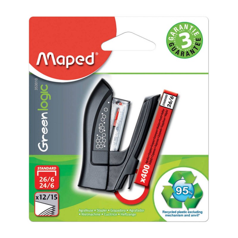 ZSZYWACZ MAPED GREENLOGIC  MINI PLUS 400 ZSZYWEK 26/6 BLISTER