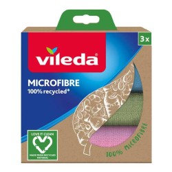 ŚCIERECZKA  VILEDA MIKROFIBRA 100% RECYCLED VI168310 3 SZT