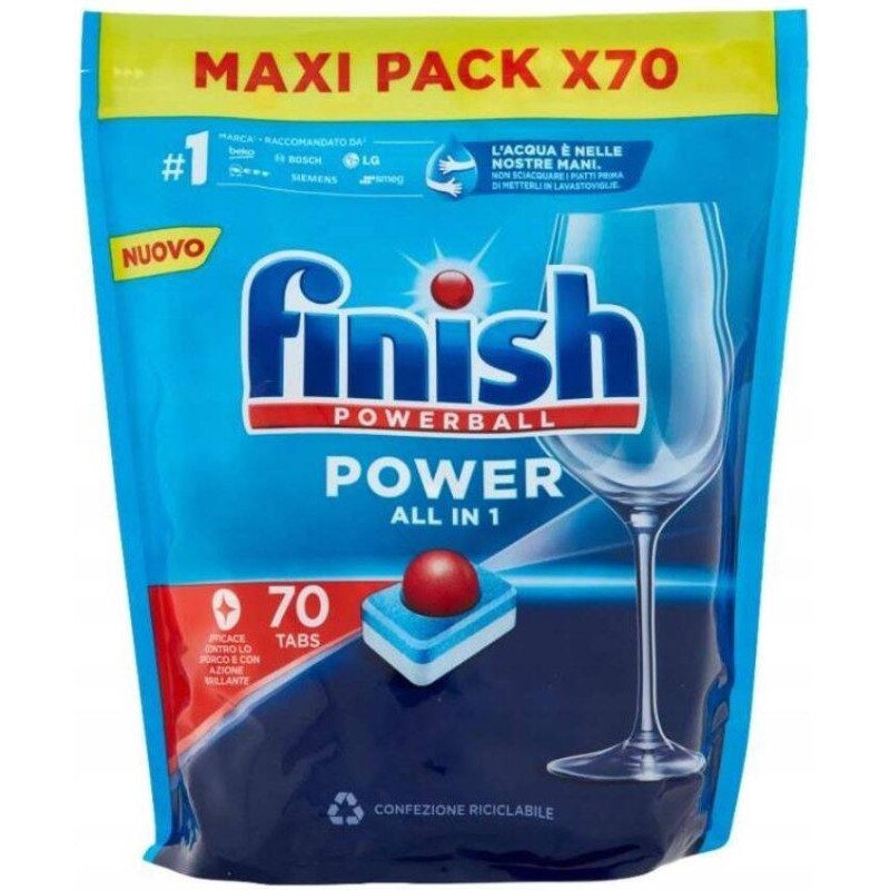 TABLETKI DO ZMYWARKI FINISH ALL IN ONE REGULAR 70SZT