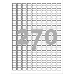 ETYKIETY SAMOPRZYLEPNE 17.8X10MM DO CZASOWEGO ETYKIETOWANIA USUWALNE L4730REV-25 BIAŁE 30ARK*270SZT