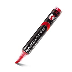 MARKER SUCHOŚCIERALNY PENTEL MAXFILO FLEX-FEEL MWL5SBF-B CZERWONY OKRĄGŁA