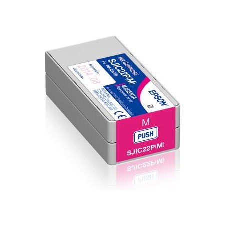 TUSZ ORYGINALNY EPSON SJIC22P C33S020603 MAGENTA  32,5 ML