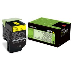 TONER ORYGINALNY LEXMARK 80C20Y0 YELLOW 1000 STRON