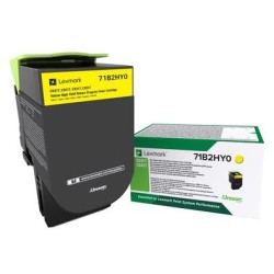 TONER ORYGINALNY LEXMARK 71B2HY0 YELLOW 3500 STRON