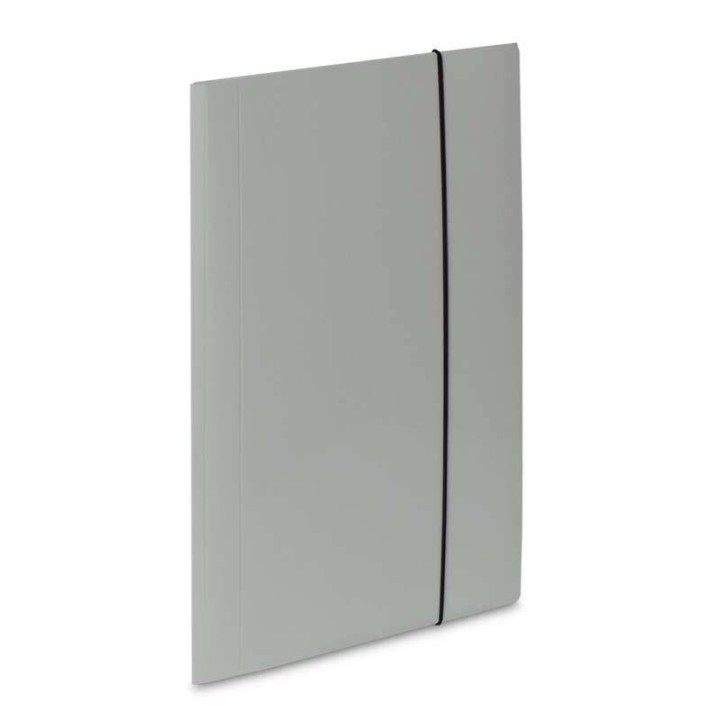 TECZKA Z GUMKĄ A4 VAUPE SOFT 302/09 POPIELATA TEKTURA POWLEKANA PP