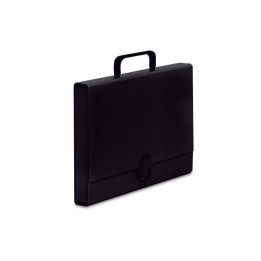 TECZKA Z RĄCZKĄ A4 VAUPE CLASSIC 304/02 CZARNA TEKTURA POWLEKANA PP 2MM 40MM