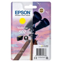 EPSON ORYGINALNY INK / TUSZ C13T02V44020, 502, T02V440, YELLOW, 165S, 3.3ML, EPSON XP-5100, XP-5105, WF-2880DWF, WF2865DWF