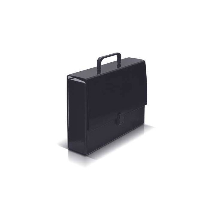 TECZKA Z RĄCZKĄ A4 VAUPE CLASSIC 305/02 CZARNA TEKTURA POWLEKANA PP 2MM 80MM