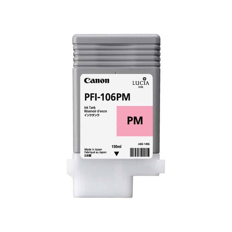 CANON ORYGINALNY INK / TUSZ PFI106PM, PHOTO MAGENTA, 130ML, 6626B001, CANON IPF-6300