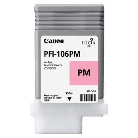 CANON ORYGINALNY INK / TUSZ PFI106PM, PHOTO MAGENTA, 130ML, 6626B001, CANON IPF-6300