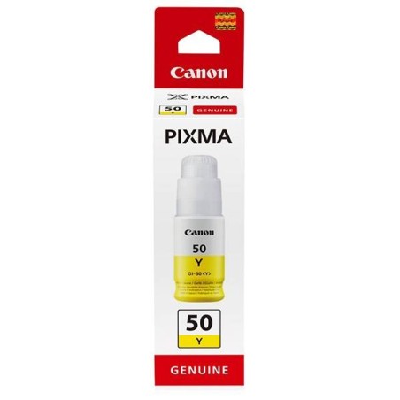 CANON ORYGINALNY INK / TUSZ GI-50 Y, YELLOW, 7700S, 9ML, 3405C001, CANON PIXMA G5050,G6050,GM2050