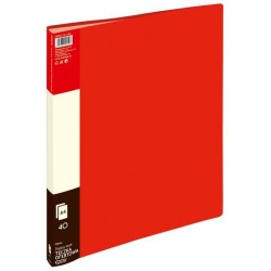 ALBUM OFERTOWY A4 GRAND 9004 120-1198 CZERWONY PVC 40 KIESZENI