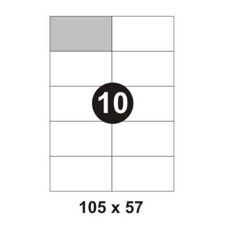 ETYKIETY SAMOPRZYLEPNE 105X57MM EPRIMO E84695 BIAŁE 100ARK*10SZT
