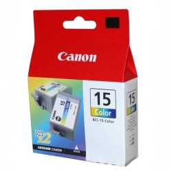 CANON ORYGINALNY INK / TUSZ BCI15C, COLOR, 100S, 8191A002, 2SZT, CANON I70