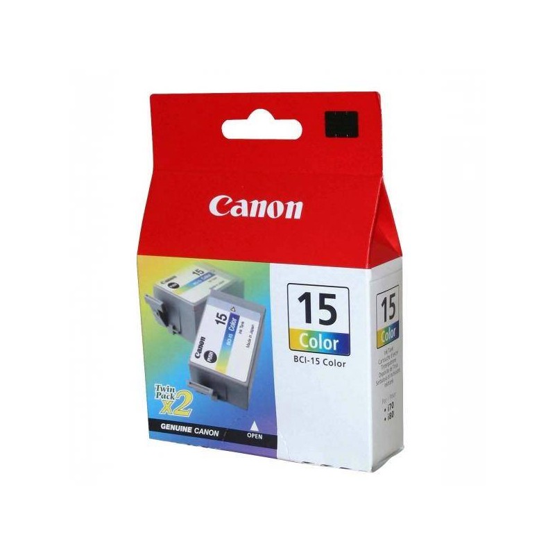 CANON ORYGINALNY INK / TUSZ BCI15C, COLOR, 100S, 8191A002, 2SZT, CANON I70