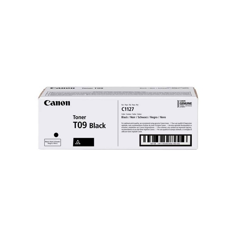 CANON ORYGINALNY TONER T09, BLACK, 7600S, 3020C006, CANON I-SENSYS X C1127I, I-SENSYS X C1127P SERIES, O