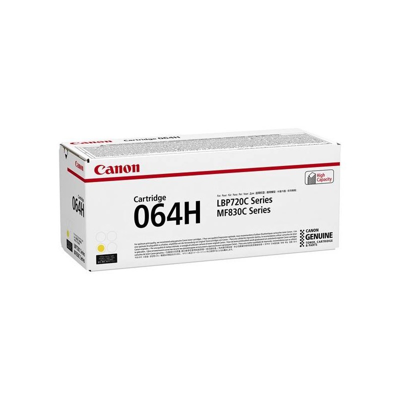 CANON ORYGINALNY TONER 064 H Y, YELLOW, 10500S, 4932C001, HIGH CAPACITY, CANON I-SENSYS MF832CDW, O