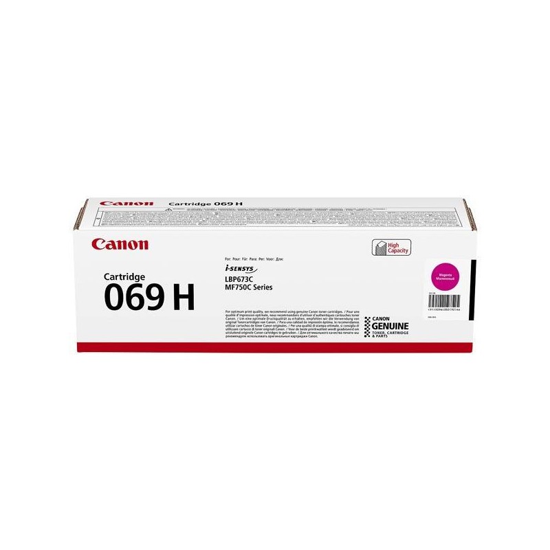 CANON ORYGINALNY TONER 069MH, MAGENTA, 5500S, 5096C002, HIGH CAPACITY, CANON MF752CDW, 754CDW, LBP673CDW, O