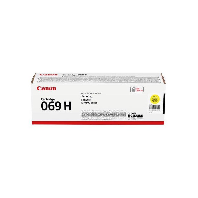 CANON ORYGINALNY TONER 069YH, YELLOW, 5500S, 5095C002, HIGH CAPACITY, CANON MF752CDW, 754CDW, LBP673CDW, O