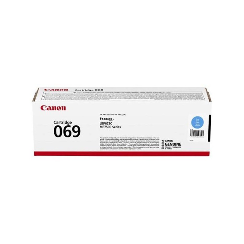 CANON ORYGINALNY TONER 069C, CYAN, 1900S, 5093C002, CANON MF752CDW, 754CDW, LBP673CDW, O