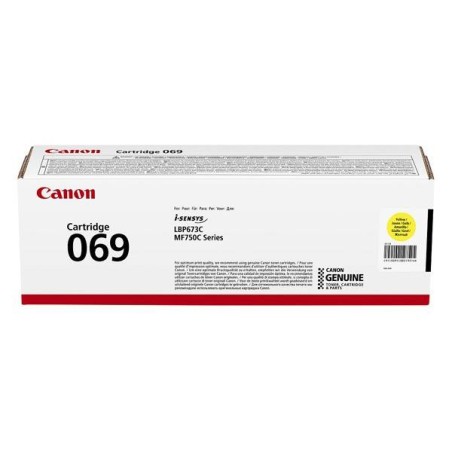 CANON ORYGINALNY TONER 069Y, YELLOW, 1900S, 5091C002, CANON MF752CDW, 754CDW, LBP673CDW, O