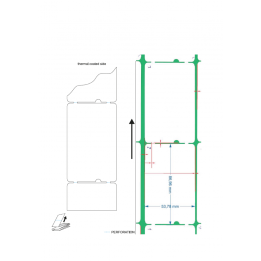 Bilety parkingowe szlabanowe 54x86mm op.7000 SKIDATA* BFT* BTS*