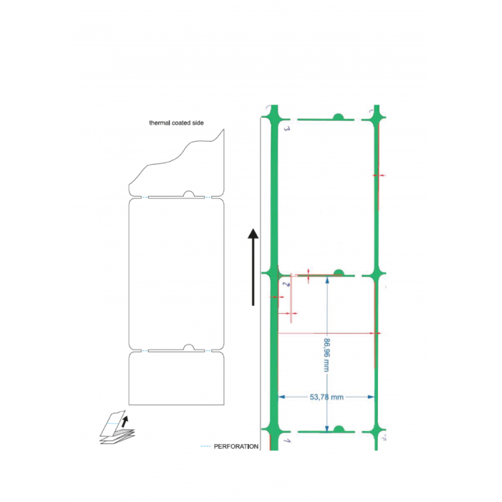 Bilety parkingowe szlabanowe 54x86mm op.7000 SKIDATA* BFT* BTS*