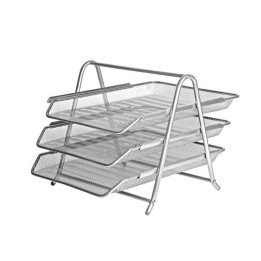 SZUFLADA NA DOKUMENTY A4 FOROFIS 91309 SREBRNA METALOWA SIATKA