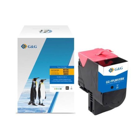 G&G KOMPATYBILNY TONER Z 80C2SK0, BLACK, 2500S, NT-FPL801XBK-A, DLA LEXMARK CX310N, 310DN, 410DE, 410DTE, 410E, 510DE, 510DTHE, 