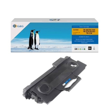 G&G KOMPATYBILNY TONER Z TN2120, BLACK, 2600S, NT-PB360, DLA BROTHER HL-2140, 2150N, 2170W, MFC-7840W, 7440N, N