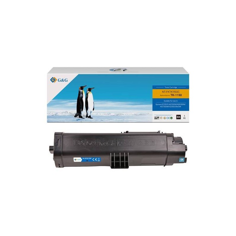 G&G KOMPATYBILNY TONER Z TK1150, BLACK, 3000S, NT-FKTK1150C, DLA KYOCERA ECOSYS M2135DN, M2635DN, M2735DW, P2235D, DN, DW, N