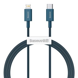 KABEL USB-C DO LIGHTNING BASEUS SUPERIOR SERIES, 20W, PD, 1M (NIEBIESKI)