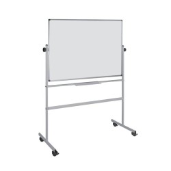 TABLICA SUCHOŚCIERALNA MAGNETYCZNA 120X150CM BI-OFFICE OBROTOWA BIAŁA RAMA ALUMINIOWA