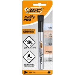 MARKER PERMANENTNY BIC MARKING PRO 964787 CZARNY OKRĄGŁA 1.1MM BLISTER