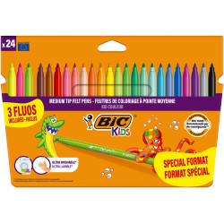 FLAMASTRY BIC KIDS KID COULEUR FLUO 9213602 MIX*24