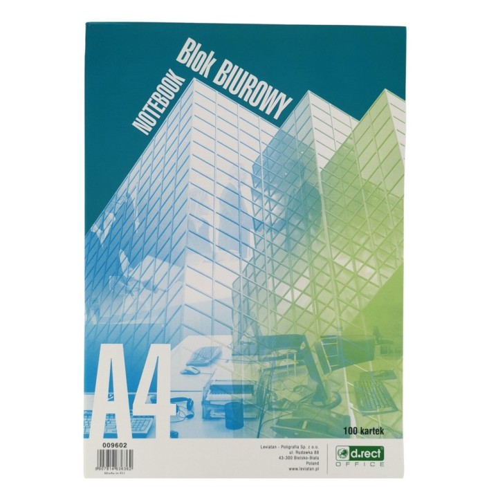 BLOK BIUROWY D.RECT A4 100 ARKUSZY KRATKA