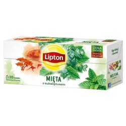 HERBATA ZIOŁOWA Z MIĘTĄ I EUKALIPTUSEM LIPTON 20 TOREBEK