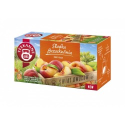 HERBATA SŁODKA BRZOSKWINIA TEEKANNE WORLD OF FRUITS 20 TOREBEK