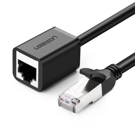 KABEL SIECIOWY UGREEN 	NW112 PRZEDŁUŻACZ ETHERNET RJ45, CAT. 6, FTP, Z METALOWĄ WTYCZNĄ 0.5M (CZARNY)