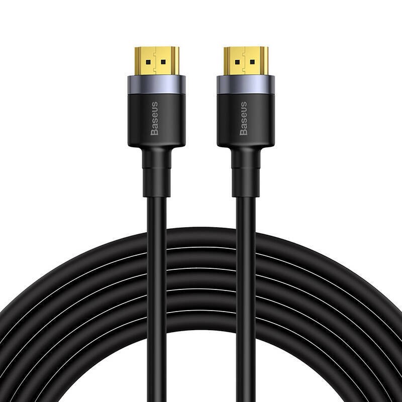 KABEL HDMI 2.0 BASEUS CAFULE, 4K, 3D, 5M (CZARNO-SZARY)