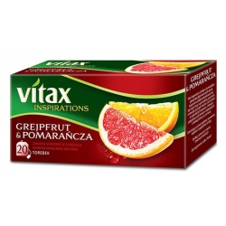 HERBATA GREJPFRUT I POMARAŃCZA VITAX INSPIRATIONS 20 TOREBEK