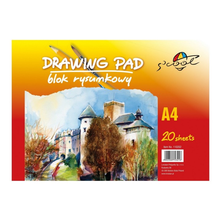 BLOK RYSUNKOWY S'COOL A4 20K 90gsm