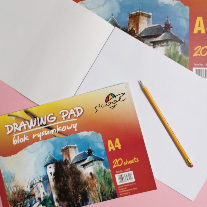 BLOK RYSUNKOWY S'COOL A4 20K 90gsm