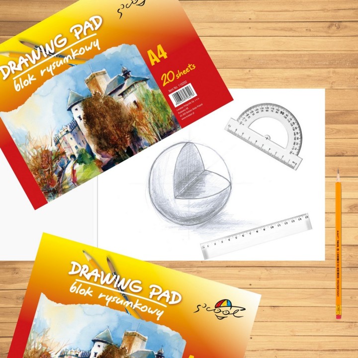 BLOK RYSUNKOWY S'COOL A4 20K 90gsm