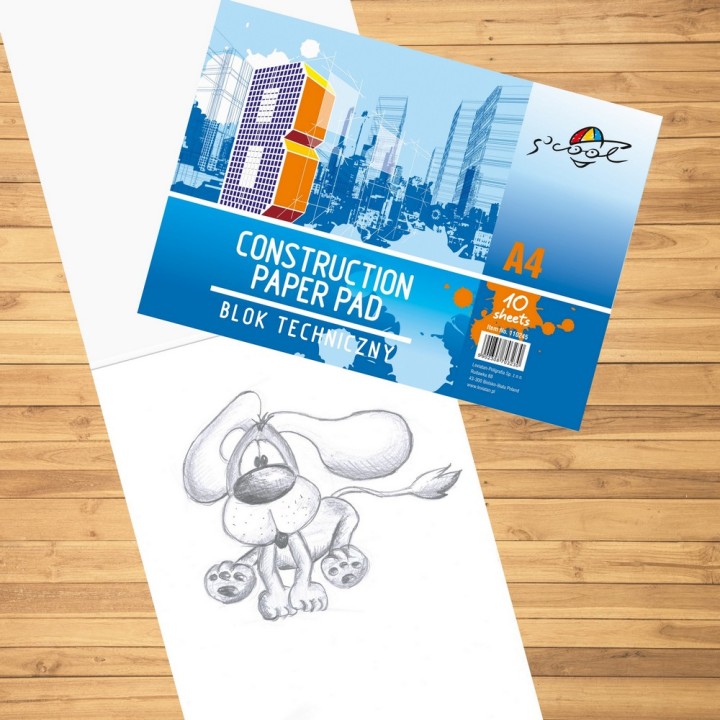 BLOK TECHNICZNY S'COOL A4 10K 160gsm