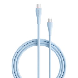 KABEL USB-C 2.0 DO USB-C VENTION TAWSF 1M, PD 100W, NIEBIESKI SILIKONOWY