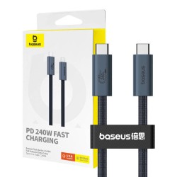 KABEL SZYBKIEGO ŁADOWANIA USB-C DO USB-C BASEUS FLASH 2 240W 1M (CZARNY)