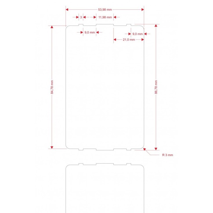 Bilety parkingowe szlabanowe 54x86mm op.5000 Car Flow*